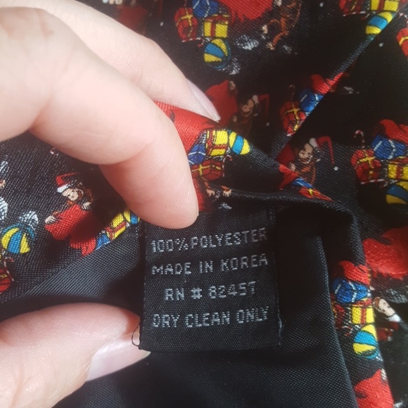 Curious George Christmas Necktie - Picture 4 of 4